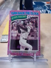 Ichiro 2026 Topps Heritage Pink Sparkle Chrome #337 Turn Back The Clock