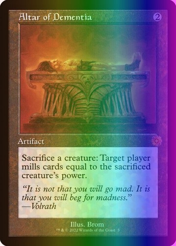 Altar of Dementia (3/189) The Brothers' War Retro Artifacts Foil
