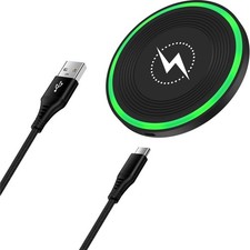 15W Wireless Charger - Elegante Qi Ladestation für iPhone und Google Pixel