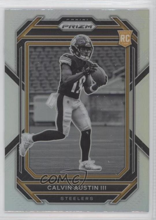 2022 Panini Prizm Variation Silver Calvin Austin III #338 Rookie RC