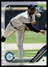 2019 Bowman Draft Chrome Refractor   Isaiah Campbell Seattle Mariners #BDC-11