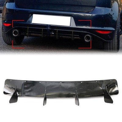 Rear Bumper Lip Diffuser Spoiler Splitter Fit Volkswagen Golf 7 MK7 2014-17