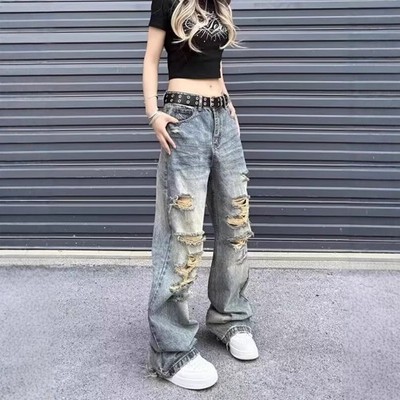 Straight-leg Loose-fit High-street Vibe Long Pants