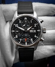 2024 IWC Pilot Chronograph 41 MM Black Dial Stainless Steel Automatic Day Date 8