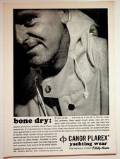 Helly-Hansen Canor Plarex Yachting Wear Magazine Ad B&W 1960s-70s