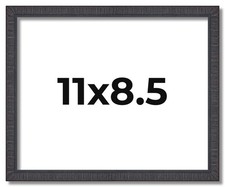 11x8.5 Frame Brown Picture Frame Modern Photo Frame UV Acrylic, Acid Free Back