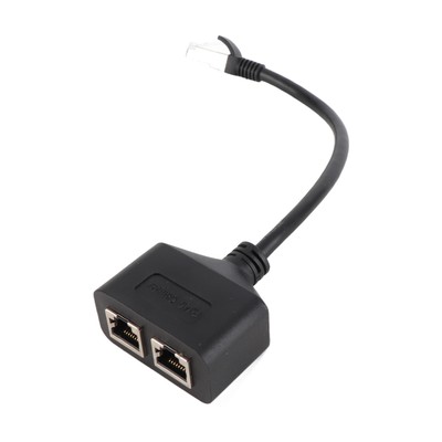 RJ45 Ethernet Adapter Cable Extension 1 To 2 Port Excellent Connection Transm CB