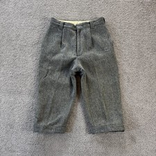 Vintage Woolrich Knickers Wool Riding Pants Gray Talon Zipper USA Size W28