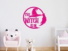 Halloween The Witch Wall Window Stickers Car Decal Home Kids Cat Quote Broom DIY