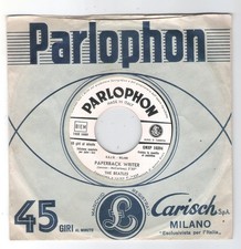THE BEATLES=45 GIRI-PROMO=PAPERBACK WRITER=RAIN=1966 ITALIA-CANTAUTORI