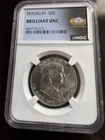 1962-D 50C Franklin Half Dollar Brilliant UNC NGC Marteen Edition Uncirculated
