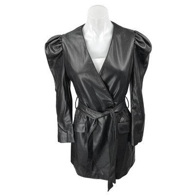 Faux Leather Zara Black Wrap Dress Zara Black Faux Leather Belted Wrap Effect Dress Size S Faux Leather Zara Black Wrap Dress Zara Black Faux Leather Belted Wrap Effect Dress Size S