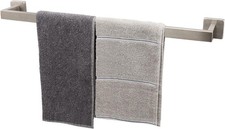 Bath Towel Rack Square Base Thicken SUS304 Stainless Steel Towel Bar for