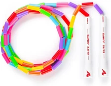 Beaded Kids Exercise Jump Rope - Segmented Skipping Rope for Kids - Durable S...