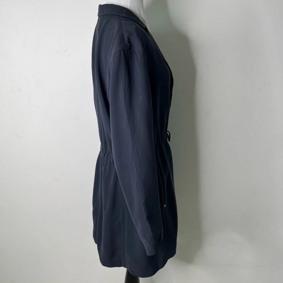 Lafayette 148 Women's Navy Blue Tie Blazer Jacket Size Medium - Изображение 3 из 4