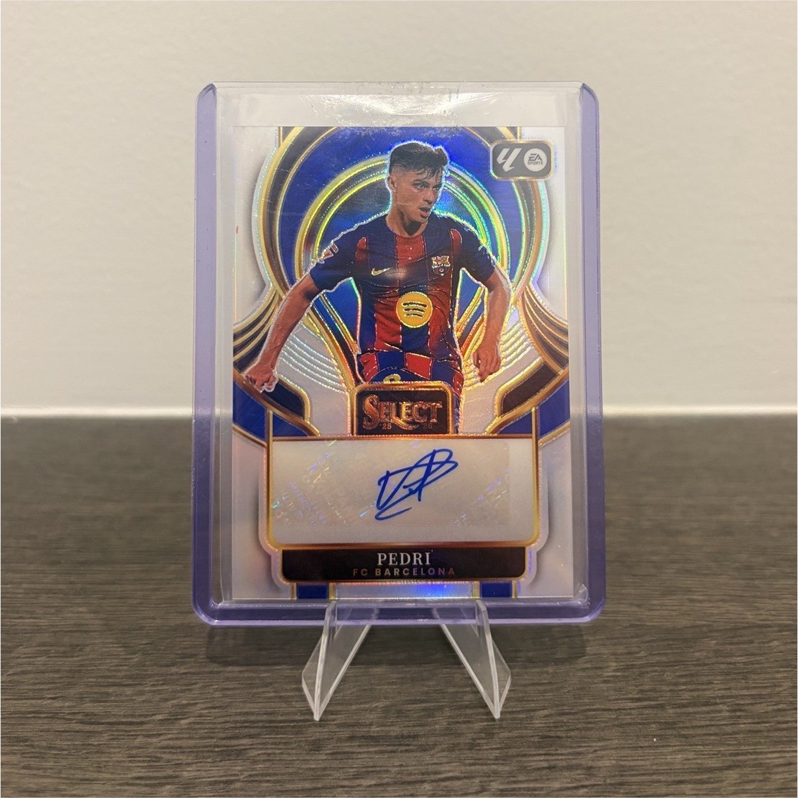 Panini 2025-26 Select La Liga Pedri FC Barcelona Select Swatches Prizm Auto SS-P