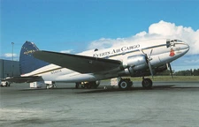Postcard Airline Everts Air Cargo Curtiss C-46D-10-CU Commando AP1.