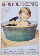 1932 Good Housekeeping Reproduction Postcard Print Ad 5.5" Vintage Style