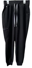 Figs Women’s Size Small High Waist Zamora Jogger Scrub Pant Black