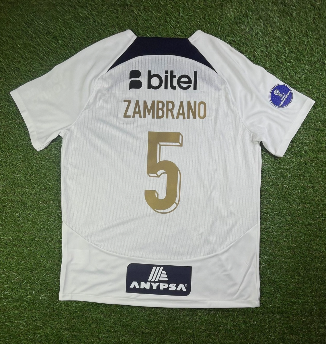 Nike Camiseta Blanca Alianza Lima 2025 / XL # 5 ZAMBRANO Copa