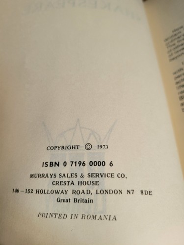 1973 The Complete Works of William Shakespeare Hardcover w/DJ Vintage Book - Picture 8 of 9