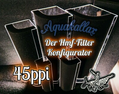 HMF Filter Konfigurator (45ppi Filtermatte, Hamburger Mattenfilter, Luftheber)