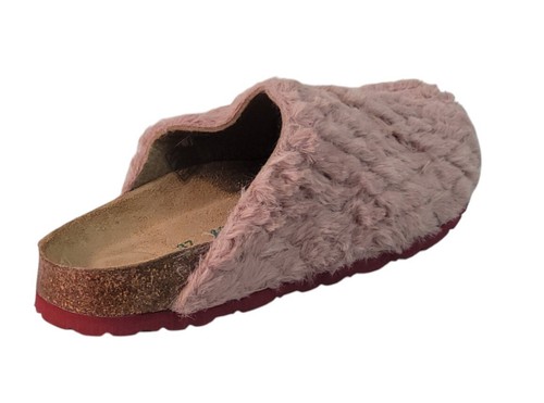 NUEVO B Zapatillas Zuecos Trier 23212 Rosa Ancho Normal Mujer Zapatillas - Imagen 5 de 12