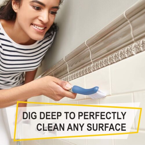 Scrub Brush Set of 6 pcs - Cleaning Shower Scrubbers with Squeegee - Picture 5 of 7