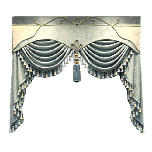 Luxury European Chenille Curtain Floral Embroidery Blackout Curtain Panel 1Piece - Picture 6 of 61