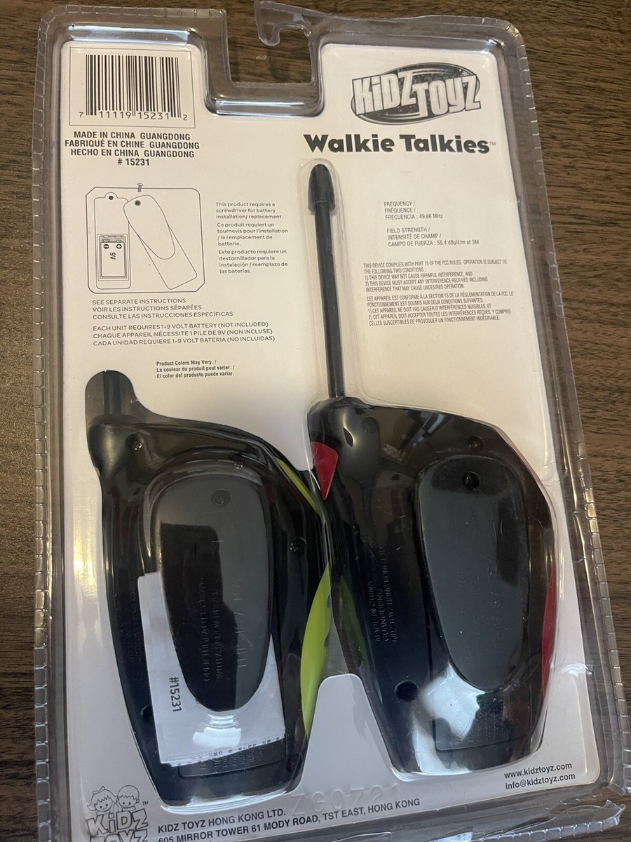 Set of 2 Kawasaki Sports Walkie Talkies With Belt Clips Purple for