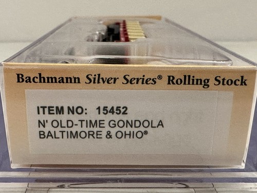 Bachmann N Old-Time Wood Gondola Baltimore & Ohio B&O #1324 15452 - Picture 6 of 6