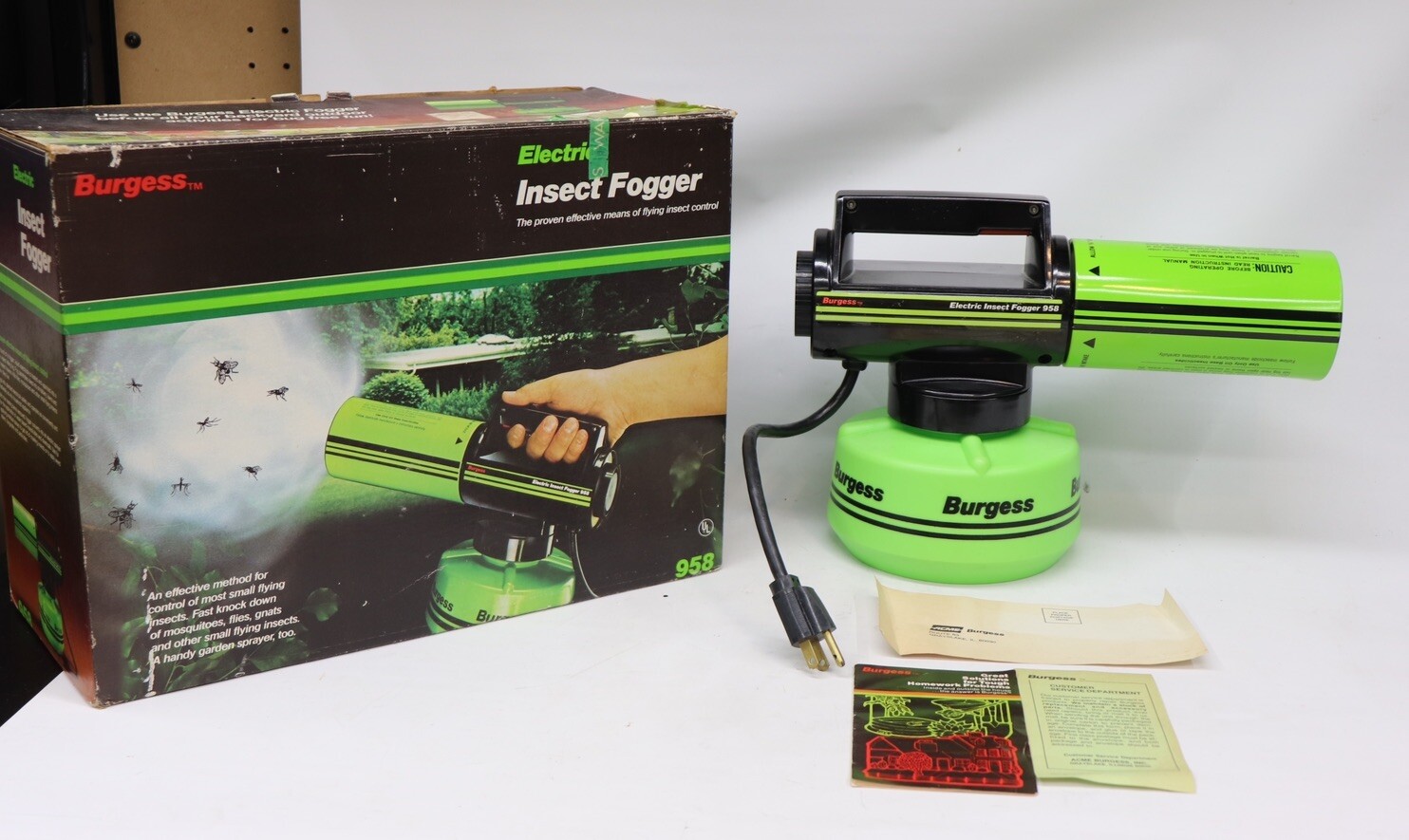Burgess 958 Electric Bug Killer Outdoor Insect Fogg No Chemicals