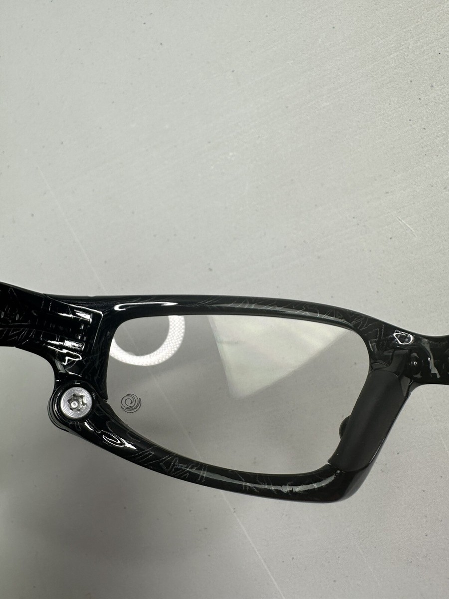 Rare! Oakley Split Jacket Ghost Text Black/Silver w/Clear
