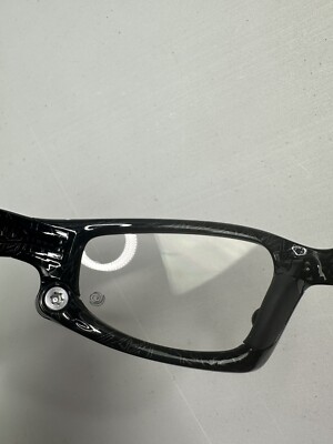 Rare! Oakley Split Jacket Ghost Text Black/Silver w/Clear