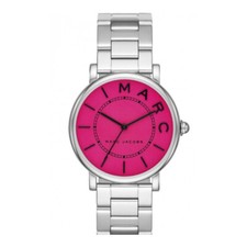 Image of NEW MARC JACOBS MJ3524 LADIES ROXY PINK DIAL SILVER STRAP WATCH - WARRANTY