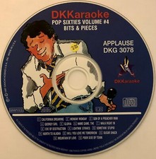 DK KARAOKE - APPLAUSE SERIES 3078 - 60'S POP HITS - MAMMAS  PAPPAS - RARE