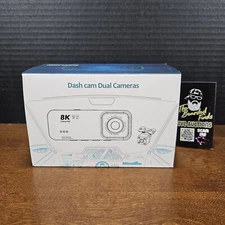  Dash Cam Front and Rear Ultra HD 8K Dash Camera for Cars Dash Cam - NEW
