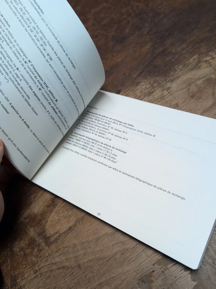 Mercedes-Benz 1968 Catálogo de Peças B Manual 250S 250SE 280s 280se 300 SEb  - Imagem 3 de 3