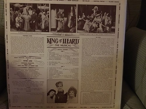 KING OF HEARTS (1980 PETER LINK) ORIGINAL CAST LP MILLICENT MARTIN, DON SCARDINO - Picture 2 of 5