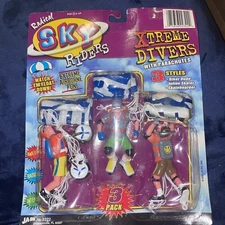 JARU Radical Sky Riders Xtreme Divers w/ Parachutes Figures