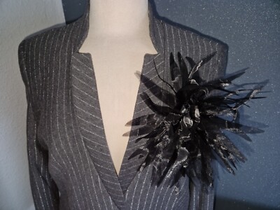 Neu More & More Blazer 42 Nadelstreifen