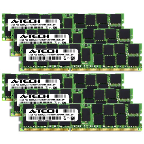 96GB 6x 16GB PC3-10600R RDIMM ASUS RS520-E6/ERS8 RS700-E6/ERS4 Memory RAM - Picture 2 of 3