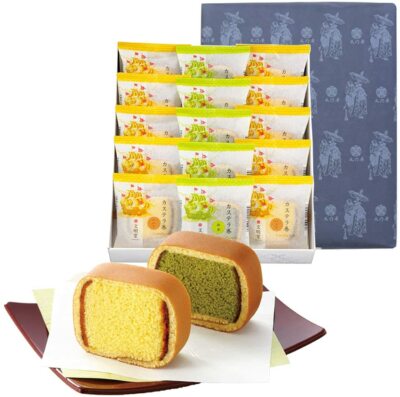Bunmeido Honey and Matcha Castilla 15 Pieces