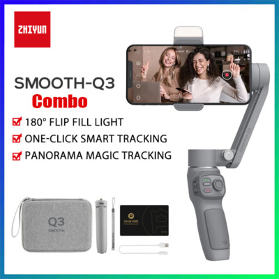 Zhiyun Smooth Q3 Combo 3-Axis Smartphones Gimbal Stabilizer for iPhone 14 13 12