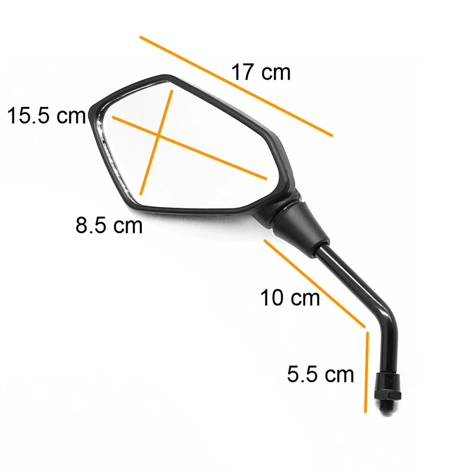 Par de espejos retrovisores de carbono para YAMAHA SR400 SR950 SUPER TENERE XSR TRACER 900 Foto 2 de 4
