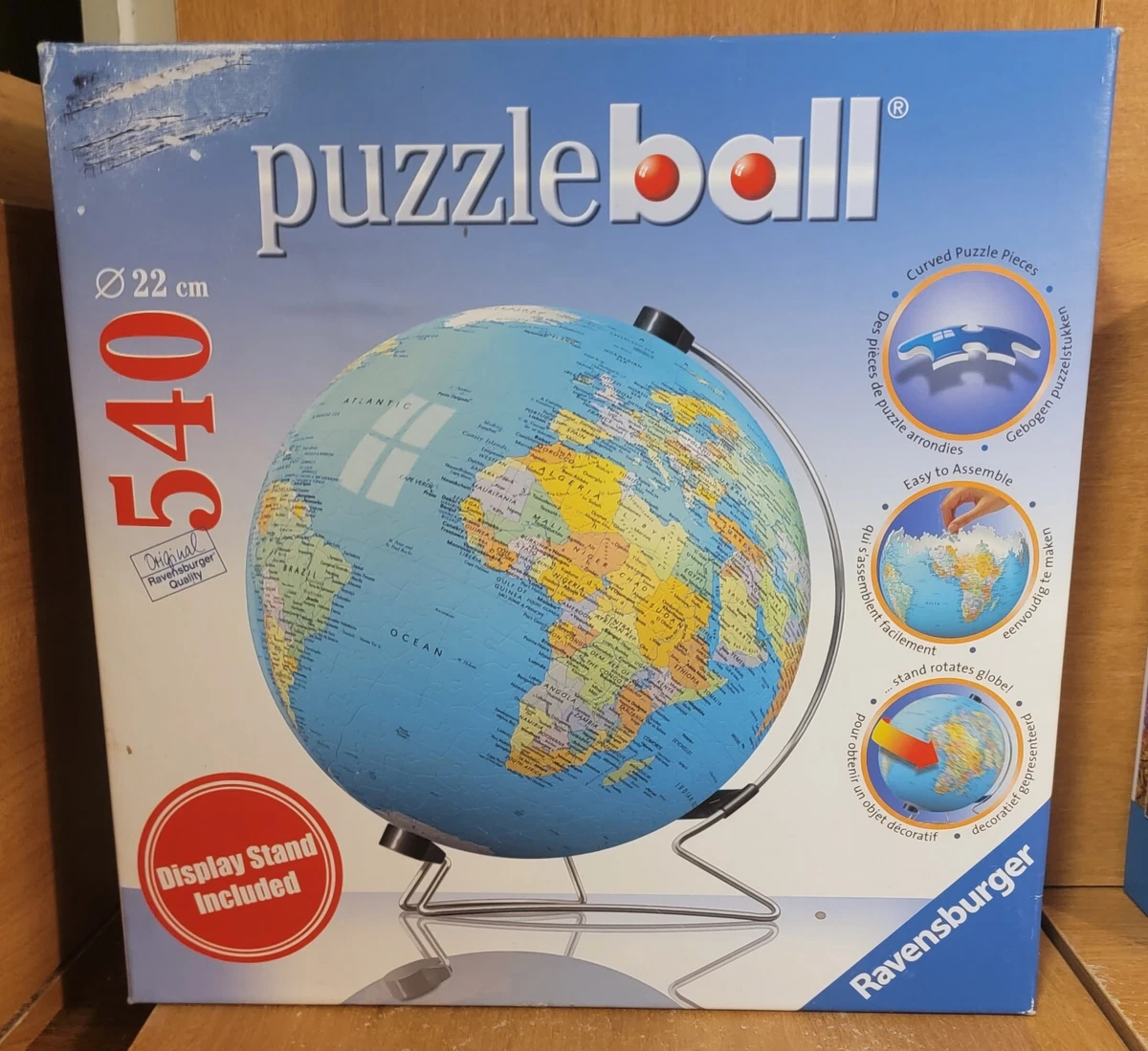 Ravensburger 3D 540 Piece Globe Puzzle With Display Stand, 42 OFF