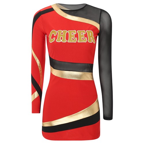 Damen Adult Cheer Kostüme Cheerleading Uniform Kleider Halloween Karneval Party - Bild 13 von 76