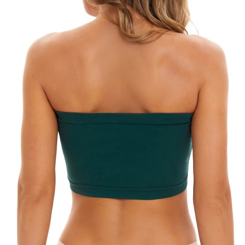 Women Plus Size Seamless Imitation Wire Bandeau Bra Flexible Strapless Underwear - Bild 6 von 17