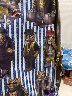 SPRAYGROUND Backpack Leopard Blud Stripe Synthetic leather