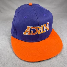 Adrenaline Lacrosse Hat Men 6 7/8 - 7 1/4 Purple Snapback Cap Sports Embroidered